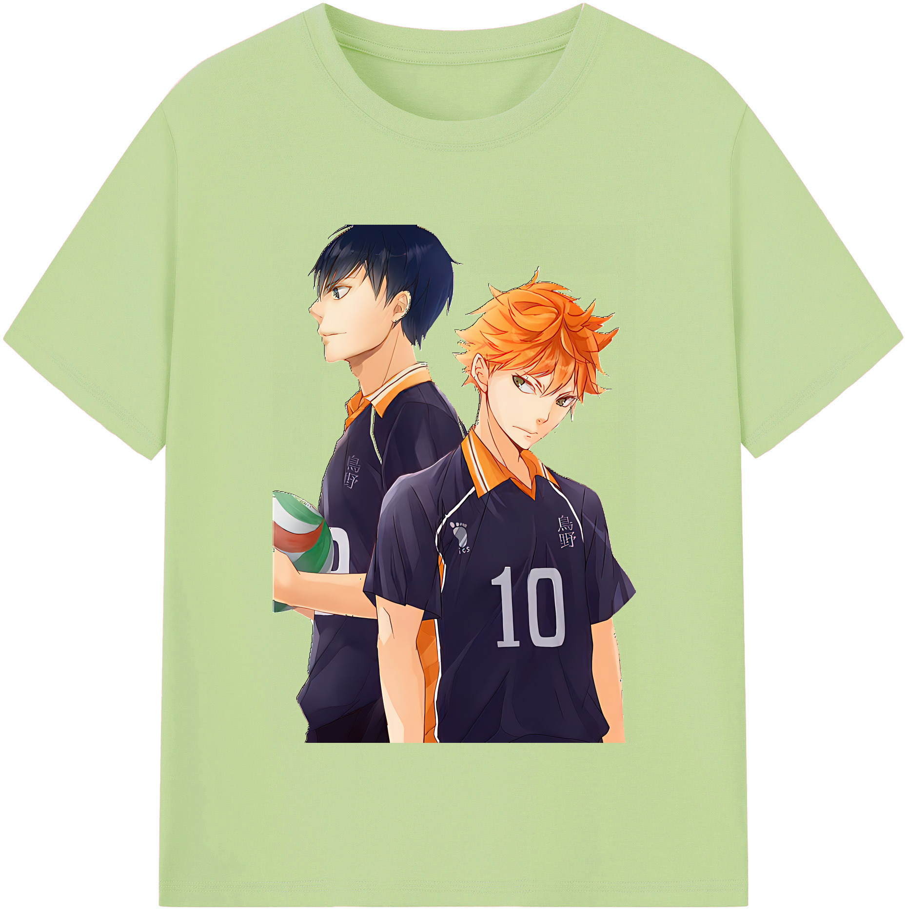 （画像用） ハイキュー!! Haikyu!! 綿100％半袖Tシャツ（フロントプリント）